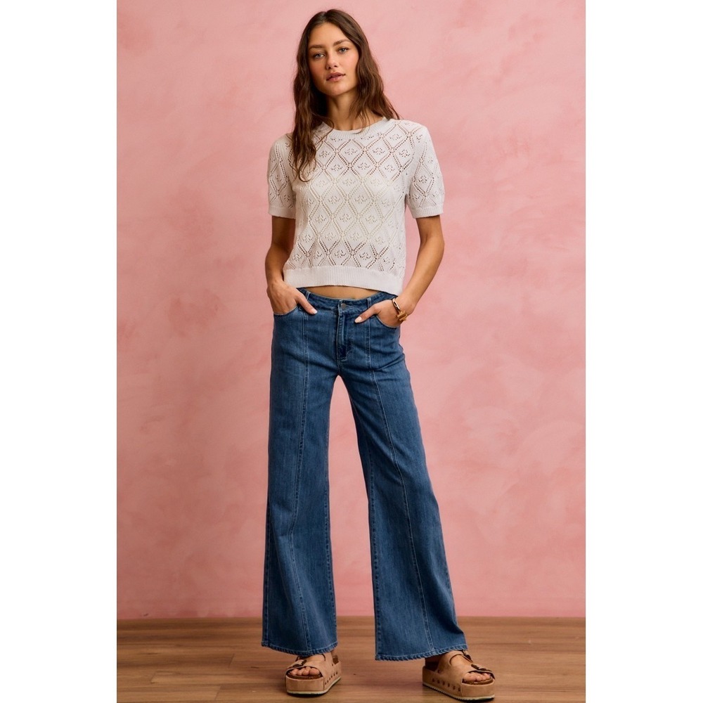 SO ME Seam Detail Mid Rise Stretch Denim Jeans - XL - Picture 8 of 11